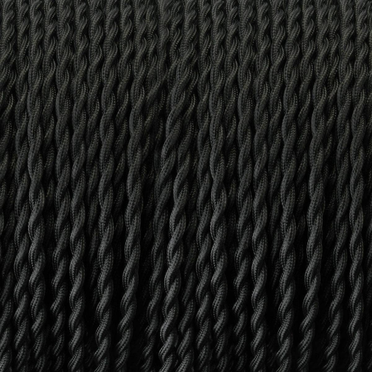 1M/5M/10M Black 2 Core Twisted Electric Fabric Cable~1769