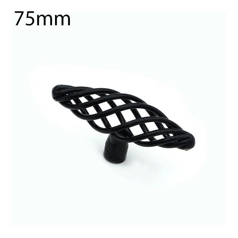 Modern Kitchen Cabinet - Drawer Pulls & Door Furniture Handles in Black ~1330