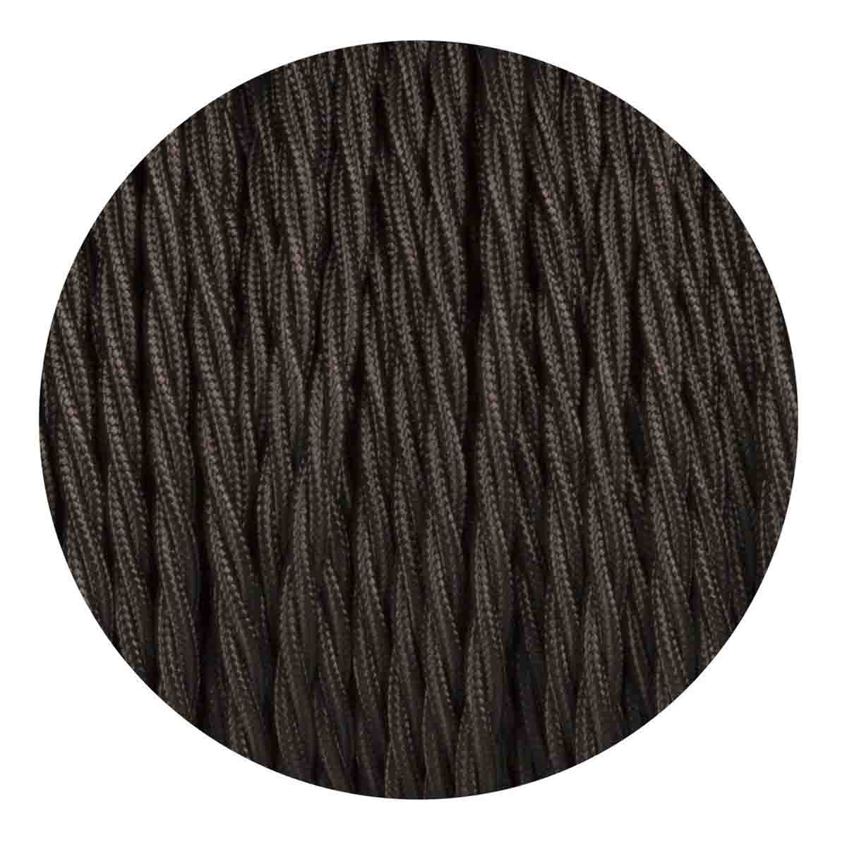 1M/5M/10M Black 2 Core Twisted Electric Fabric Cable~1769