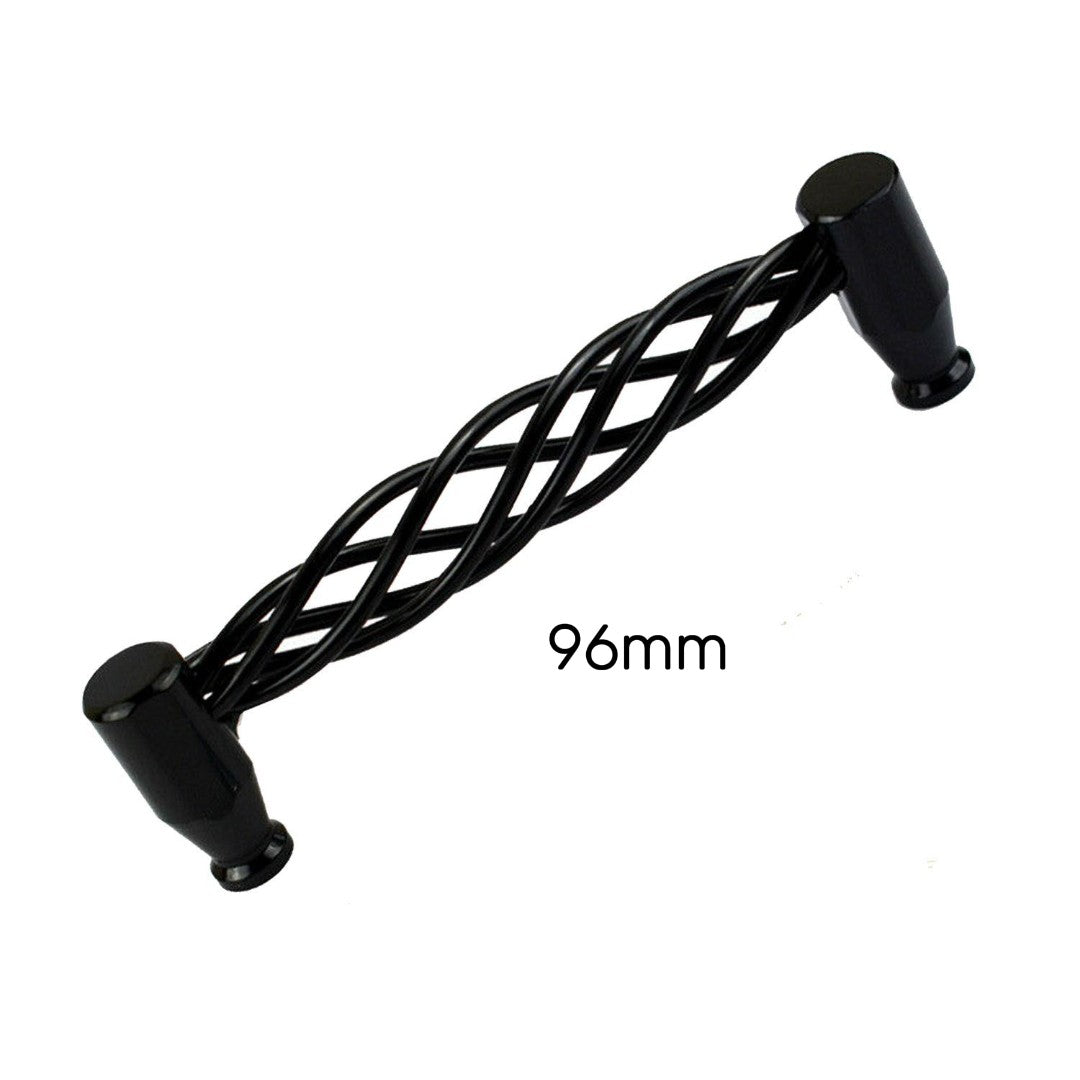 Modern Kitchen Cabinet - Drawer Pulls & Door Furniture Handles in Black ~1330