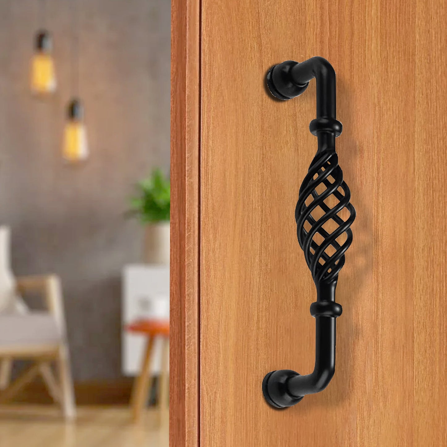 Modern Kitchen Cabinet - Drawer Pulls & Door Furniture Handles in Black ~1330