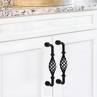 Modern Kitchen Cabinet - Drawer Pulls & Door Furniture Handles in Black ~1330