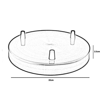 Multi-outlet ceiling rose, 3-way outlet five colors~2146