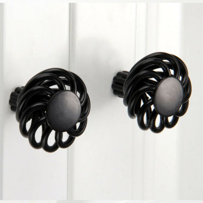 Modern Kitchen Cabinet - Drawer Pulls & Door Furniture Handles in Black ~1330
