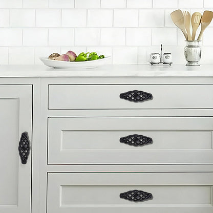 Modern Kitchen Cabinet - Drawer Pulls & Door Furniture Handles in Black ~1330